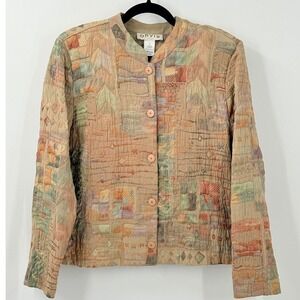 Vintage 90s Orvis quilted Jacket Womens sz XL cottagecore grandma phoebe buffay